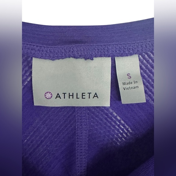 Athleta Women’s Long Sleeve Size Small Indigo Purple  Breathable Layer - Picture 5 of 9